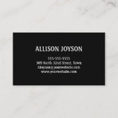 グリッターはさみ美容師 名刺 (裏面)