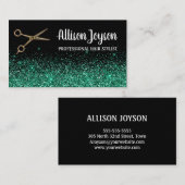 グリッターはさみ美容師 名刺 (正面/裏面)