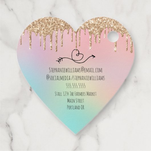 グリッターは愛で作られた |ご注文ありがとうございます フェイバータグ (裏面)