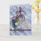 グリッターは誕生日渦巻きます カード (黄色い花)