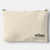 グリッターひまわり母の日モノグラムの アクセサリーポーチ (裏面)