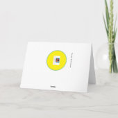 「グリッターひまわり」 カード (裏面)