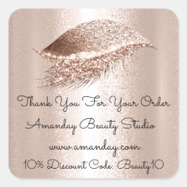 グリッターまつげありがとうショッピング割引 スクエアシール