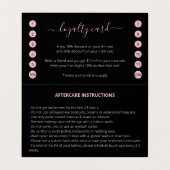 グリッターまつげアフターケアロイヤリティオールインワン  名刺 (内部フラット)