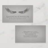 グリッターまつ毛エクステンションシルバーカード 名刺 (正面/裏面)