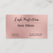 グリッターまばたき及び眉美しいメイクアップ 名刺 (裏面)