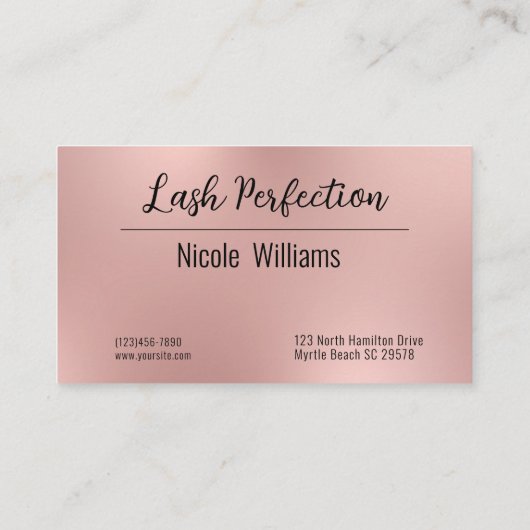 グリッターまばたき及び眉美しいメイクアップ 名刺 (裏面)