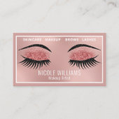 グリッターまばたき及び眉美しいメイクアップ 名刺 (正面)