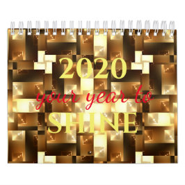 グリッターやる気を起こさせるタイポグラフィビューティフル12ヶ月 カレンダー