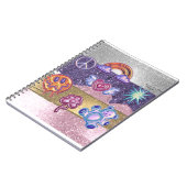 グリッターアイコン女の子 ノートブック (左側)