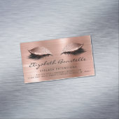 グリッターアイズメタリックエステティシャンバラ金ゴールドブラック マグネット名刺 (インサイチュ)