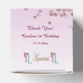 グリッターアクエリアス&バラ金ゴールドグリッター誕生日 フェイバーボックス (上部)