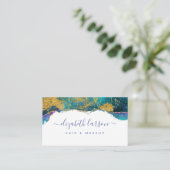 グリッターアゲテエレガントヘアスタイリッシュサロン 名刺 (スタンド正面)