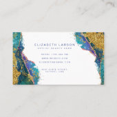 グリッターアゲテエレガントヘアスタイリッシュサロン 名刺 (裏面)