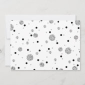 グリッターアダルトマイルストーン誕生日フォト招待状 招待状 (裏面)