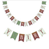 グリッターアニマルズサーカス子供の誕生日パーティー バンティングフラッグ