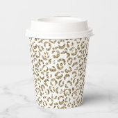 グリッターアンティーク金ゴールドレパード印刷    紙コップ (裏面)