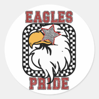 グリッターイーグルズプライド。ゲームの日にサポートを表示 ラウンドシール