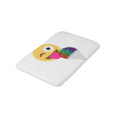 グリッターウインク絵文字バスタママット バスマット (アングル)