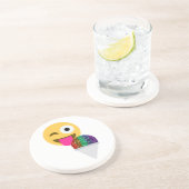 グリッターウインク絵文字 コースター (側面)