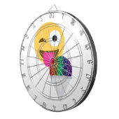 グリッターウインク絵文字 ダーツボード (正面右)