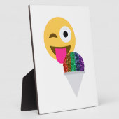 グリッターウインク絵文字 フォトプラーク (側面)