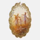 グリッターエッジファミリーフォトメリークリスマス オーナメントカード (右)