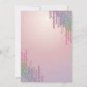 グリッターエッフェルタワーカラフルドリプスキンセニェラ 招待状 (裏面)