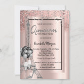 グリッターエッフェルバルーンバラ金ゴールドキンセアニラ 招待状 (正面)