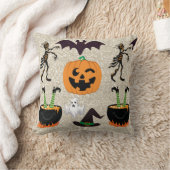 グリッターエフェクトハロウィーン枕 クッション (ブランケット)