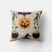 グリッターエフェクトハロウィーン枕 クッション (裏面)