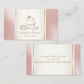 グリッターエレガントカップケーキウィスク 名刺 (正面/裏面)