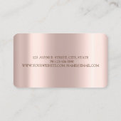 グリッターエレガントカップケーキ,スイーツ,ベーカリー 名刺 (裏面)