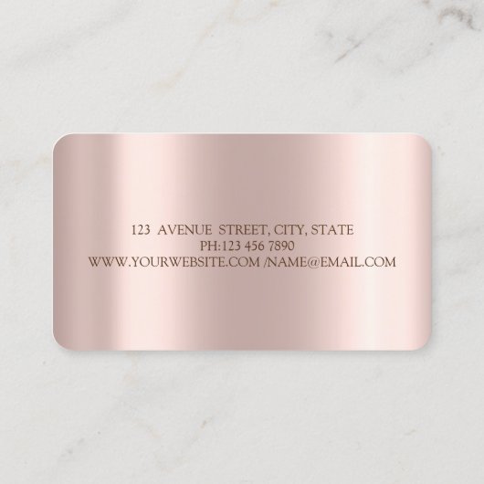 グリッターエレガントカップケーキ，スイーツ，ベーカリー 名刺 (裏面)