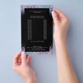 グリッターエレガントサロン両側フライヤー チラシ (ハンドル)