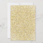 グリッターエレガントスウィート16ホワイト誕生日 招待状 (裏面)