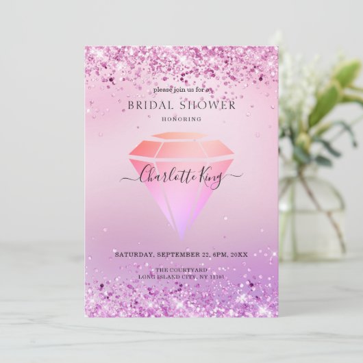 グリッターエレガントダイヤモンドエインラドン 招待状 (スタンド正面)