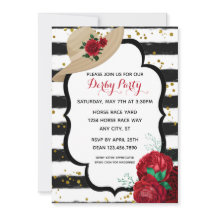 グリッターエレガントダービーハットレーシングパーティー