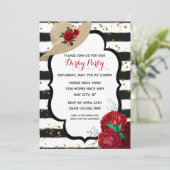 グリッターエレガントダービーハットレーシングパーティー 招待状 (スタンド正面)