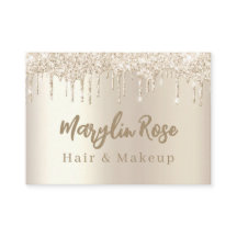 グリッターエレガントドリップシックなカスタマイズ可能シャンパン