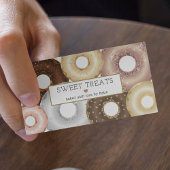 グリッターエレガント振りかけるドーナツベーカリーケーキペストリー 名刺