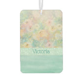 グリッターエレガント水色名フローラ車 カーエアーフレッシュナー (裏面)