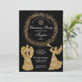 グリッターエンジェルクリスマスファミリーディナーパーティー 招待状 (スタンド正面)