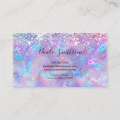 グリッターオパール紫名刺 名刺 (裏面)