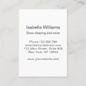 グリッターオモダンーゲンブラウエンヴィスティンカルテスクエアバス 名刺 (裏面)