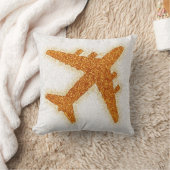 グリッターオレンジ機角枕 クッション (ブランケット)