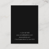 グリッターオンブラックネックレスディスプレイカード 名刺 (裏面)