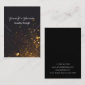 グリッターオンブラックネックレスディスプレイカード 名刺 (正面/裏面)