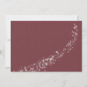 グリッターオーナメントフォトクリスマスカード 招待状 (裏面)