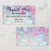 グリッターオ感謝していパルyou名刺 名刺 (正面/裏面)